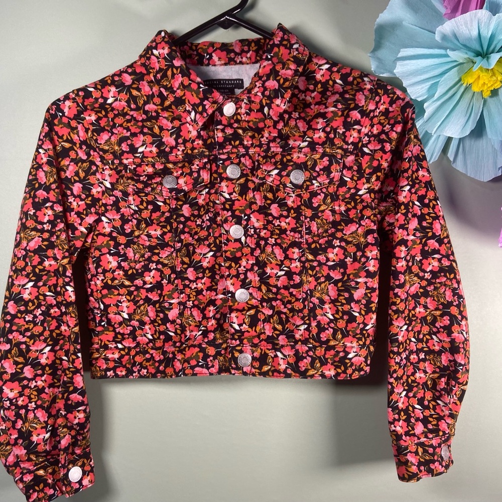 Floral Cropped Jacket